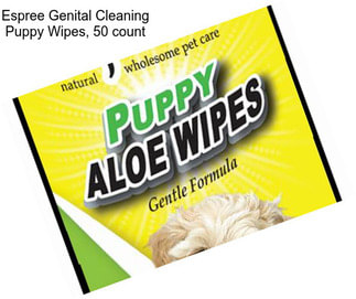 Espree Genital Cleaning Puppy Wipes, 50 count