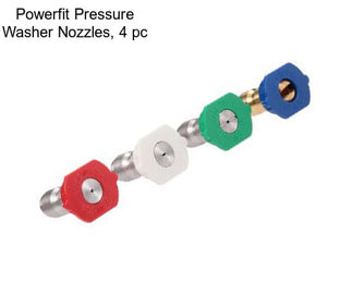 Powerfit Pressure Washer Nozzles, 4 pc