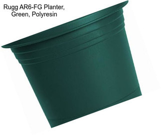 Rugg AR6-FG Planter, Green, Polyresin