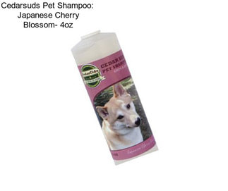 Cedarsuds Pet Shampoo:  Japanese Cherry Blossom- 4oz