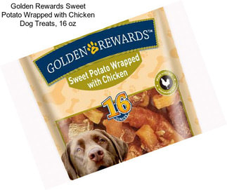 Golden Rewards Sweet Potato Wrapped with Chicken Dog Treats, 16 oz