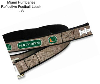 Miami Hurricanes Reflective Football Leash - S