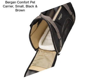 Bergan Comfort Pet Carrier, Small, Black & Brown