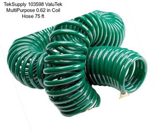 TekSupply 103598 ValuTek MultiPurpose 0.62 in Coil Hose 75 ft