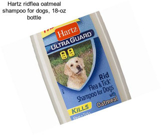 Hartz ridflea oatmeal shampoo for dogs, 18-oz bottle