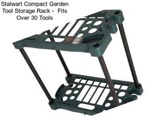 Stalwart Compact Garden Tool Storage Rack -  Fits Over 30 Tools