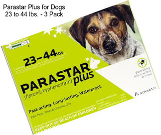 Parastar Plus for Dogs 23 to 44 lbs. - 3 Pack