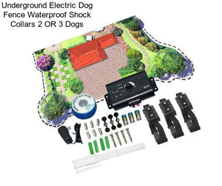 Underground Electric Dog Fence Waterproof Shock Collars 2 OR 3 Dogs