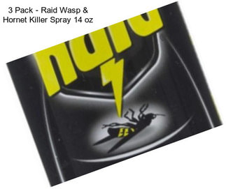 3 Pack - Raid Wasp & Hornet Killer Spray 14 oz