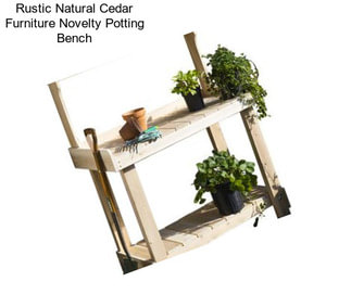 Rustic Natural Cedar Furniture Novelty Potting Bench