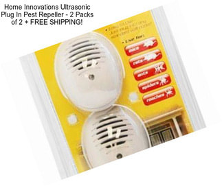 Home Innovations Ultrasonic Plug In Pest Repeller - 2 Packs of 2 + FREE SHIPPING!