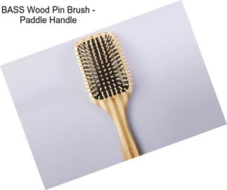 BASS Wood Pin Brush - Paddle Handle