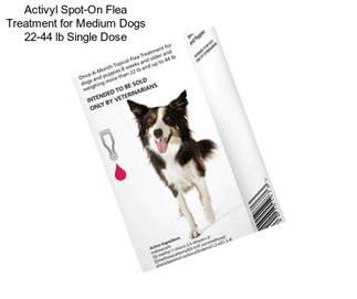 Activyl Spot-On Flea Treatment for Medium Dogs 22-44 lb Single Dose