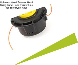 Universal Weed Trimmer Head String Bump Head Twister Line for Toro Ryobi Reel