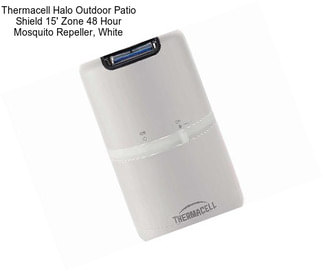 Thermacell Halo Outdoor Patio Shield 15\' Zone 48 Hour Mosquito Repeller, White