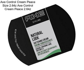 Axe Control Cream Peace Size 2.64z Axe Control Cream Peace 2.64z