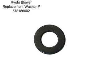 Ryobi Blower Replacement Washer # 678186002