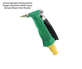 Unique Bargains Replacement Trigger Adjustable Water Spray Sprayer Brass Hose Nozzle