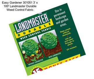 Easy Gardener 301051 3\' x 100\' Landmaster Durable Weed Control Fabric