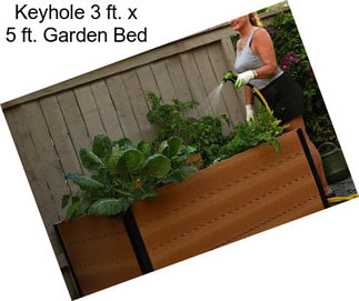 Keyhole 3 ft. x 5 ft. Garden Bed