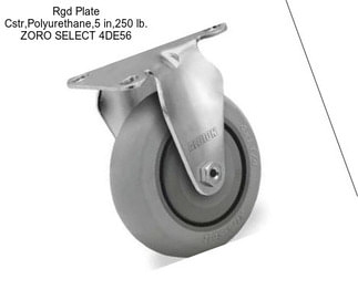 Rgd Plate Cstr,Polyurethane,5 in,250 lb. ZORO SELECT 4DE56