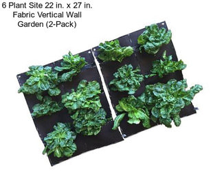 6 Plant Site 22 in. x 27 in. Fabric Vertical Wall Garden (2-Pack)