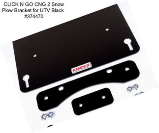 CLICK N GO CNG 2 Snow Plow Bracket for UTV Black  #374470