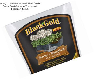 Sungro Horticulture 1412120.LB04B Black Gold Starter & Transplant Fertilizer, 4-Lbs.