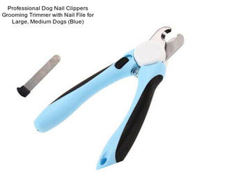 Professional Dog Nail Clippers Grooming Trimmer with Nail File for Large, Medium Dogs (Blue)