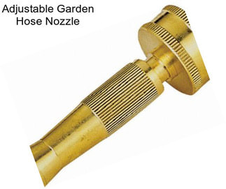 Adjustable Garden Hose Nozzle