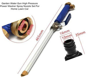 Garden Water Gun High Pressure Power Washer Spray Nozzle Set For Home Lawn Car