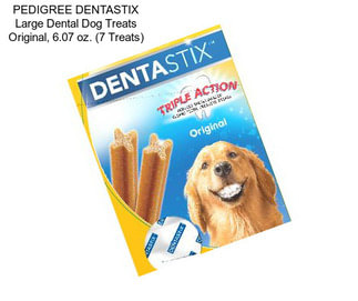 PEDIGREE DENTASTIX Large Dental Dog Treats Original, 6.07 oz. (7 Treats)