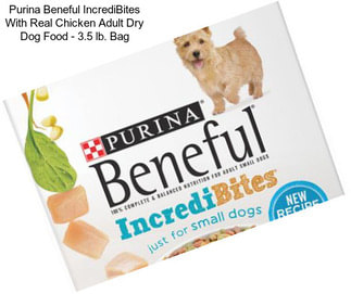 Purina Beneful IncrediBites With Real Chicken Adult Dry Dog Food - 3.5 lb. Bag