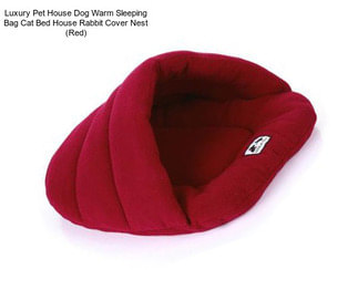 Luxury Pet House Dog Warm Sleeping Bag Cat Bed House Rabbit Cover Nest (Red)