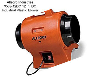 Allegro Industries 9539-12DC 12 in. DC Industrial Plastic Blower