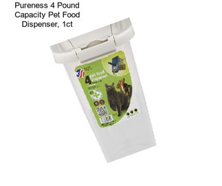 Pureness 4 Pound Capacity Pet Food Dispenser, 1ct