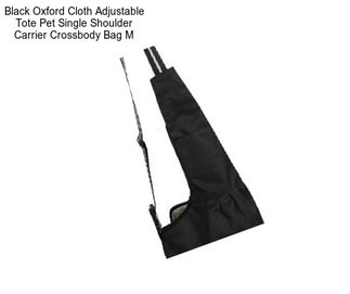 Black Oxford Cloth Adjustable Tote Pet Single Shoulder Carrier Crossbody Bag M