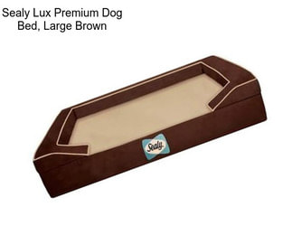 Sealy Lux Premium Dog Bed, Large Brown