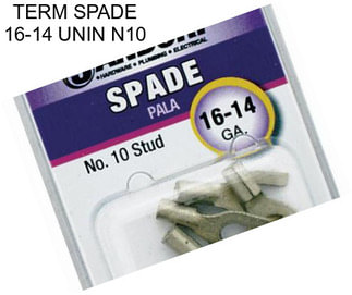 TERM SPADE 16-14 UNIN N10