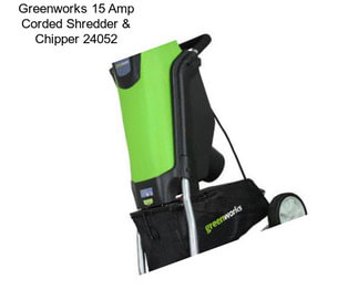 Greenworks 15 Amp Corded Shredder & Chipper 24052