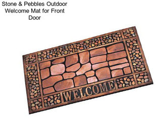 Stone & Pebbles Outdoor Welcome Mat for Front Door