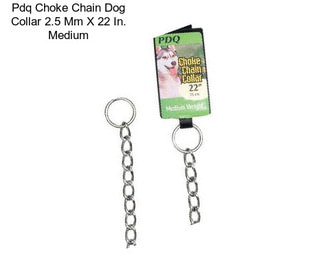 Pdq Choke Chain Dog Collar 2.5 Mm X 22 In. Medium