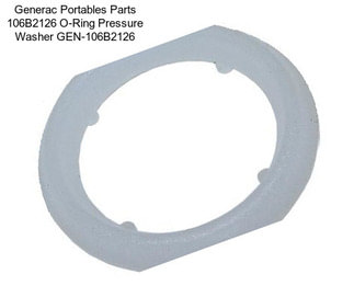 Generac Portables Parts 106B2126 O-Ring Pressure Washer GEN-106B2126