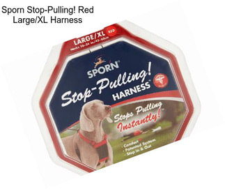 Sporn Stop-Pulling! Red Large/XL Harness