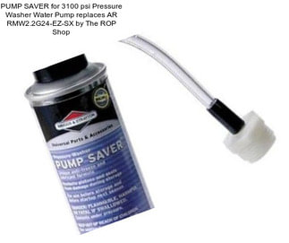 PUMP SAVER for 3100 psi Pressure Washer Water Pump replaces AR RMW2.2G24-EZ-SX by The ROP Shop