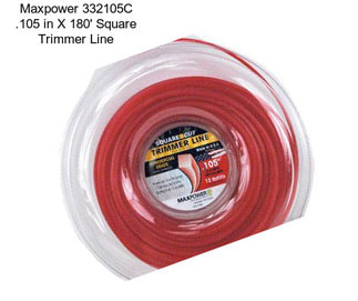 Maxpower 332105C .105 in X 180\' Square Trimmer Line