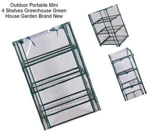 Outdoor Portable Mini 4 Shelves Greenhouse Green House Garden Brand New