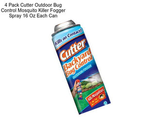 4 Pack Cutter Outdoor Bug Control Mosquito Killer Fogger Spray 16 Oz Each Can