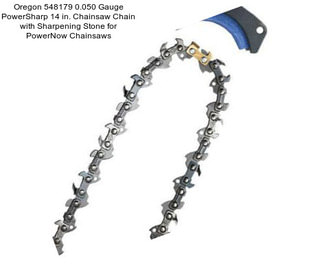 Oregon 548179 0.050 Gauge PowerSharp 14 in. Chainsaw Chain with Sharpening Stone for PowerNow Chainsaws