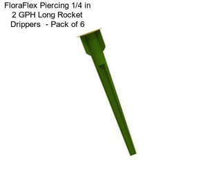 FloraFlex Piercing 1/4 in 2 GPH Long Rocket Drippers  - Pack of 6